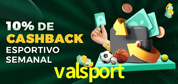 10% de bônus de cashback na valsport